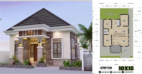 Desain Rumah Minimalis Modern 1 Lantai 3 Kamar Tidur / Ide Desain Rumah Minimalis Modern Paling ...