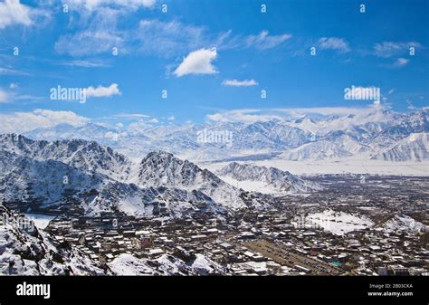 Aerial view of Leh, Ladakh. Himalayas. India Stock Photo - Alamy