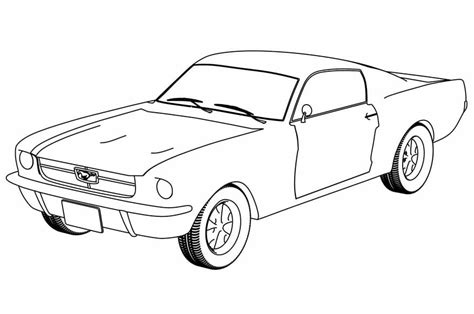 Mustang Free Printable Coloring Page - Free Printable Coloring Pages for Kids