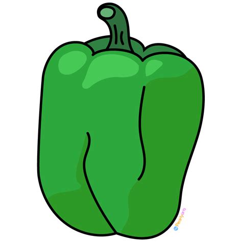 green peppers - Clip Art Library