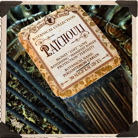 PATCHOULI INCENSE. 20 Stick Pack. Single-Note Botanical. For Money, Ma – WhiteWitchParlour.com