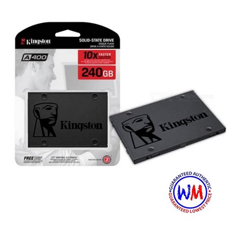 Kingston A400 Solid State Drive 240GB SSD SA400S37/240G | Shopee Philippines