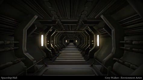 Spaceship Hallway by GreyPWalker on DeviantArt