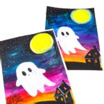 How to Draw a Ghost | Step-by-Step Painting Tutorial - Arty Crafty Kids