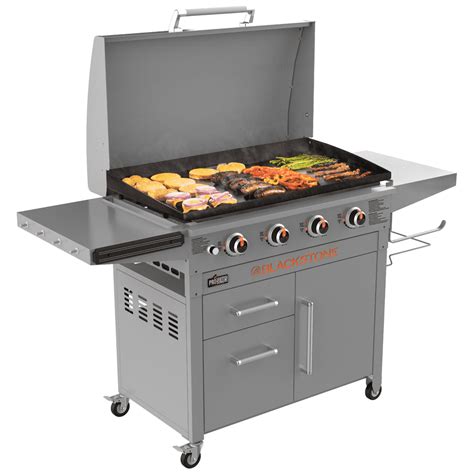 Blackstone ProSeries 4-Burner 36" Griddle Cooking Station with Hood - Walmart.com - Walmart.com