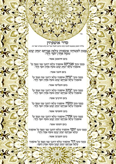 Ushpizin Prayer- Sukkot Digital Art by Sandrine Kespi