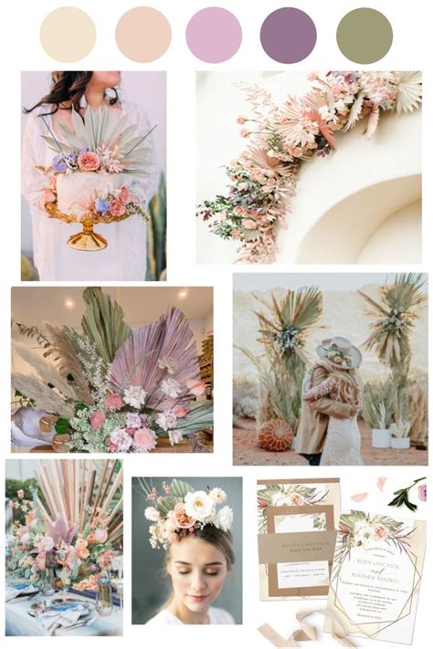 Bohemian Wedding Color Palette