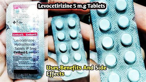 Levocetirizine Hydrochloride 5 m.g Tablets Uses,Benefits And Side ...