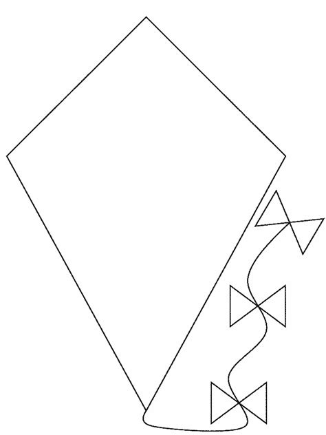 Kite Outline Printable