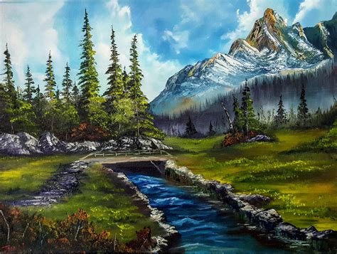 "Evergreen Mountain", Oil painting, 20x24 : r/Art