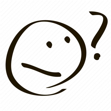 Asking, confused, emoticon, question, questioning, smiley, emoji icon ...