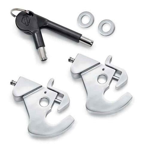 Harley-Davidson® Locking Detachable Latch Kit, Pair w/ Two Keys, Chrome 90300087 - Wisconsin ...