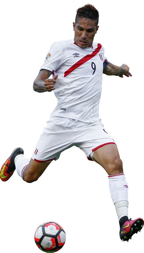 Paolo Guerrero Peru football render - FootyRenders