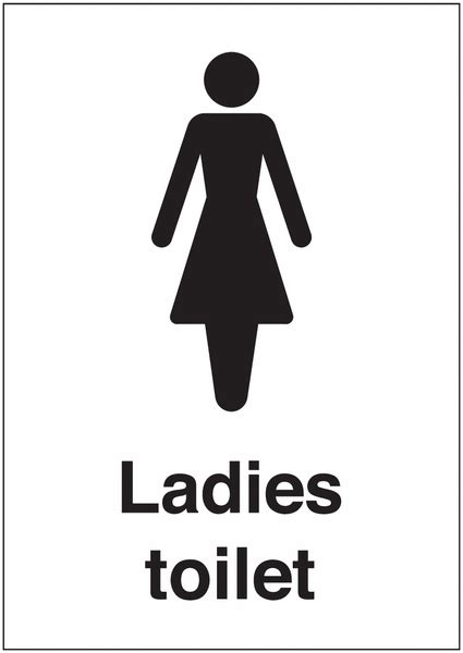 Ladies Toilet (Symbol) Sign | Seton