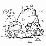 Angry Bird Slingshot Coloring Page sketch template