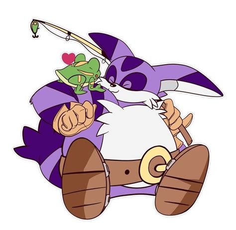 Big and froggy | Big the cat, Sonic, Sonic art