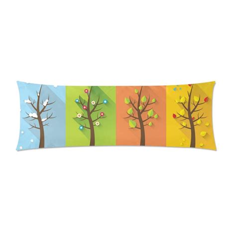 MKHERT Four Seasons Body Pillow Pillowcase Pillow Protector Cushion Cover 20x60 Inch - Walmart.com