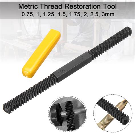 Metric thread repair tool restoration file damaged threads 0.75 to 3mm pitch Sale - Banggood.com