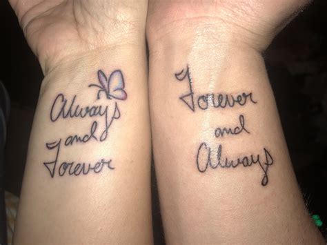 Couple Tattoos Always and forever | Forever tattoo, Couple tattoos ...