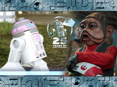 Zwei LEGO Star Wars Jubiläums-Minifiguren: Nien Nunb & R2-KT