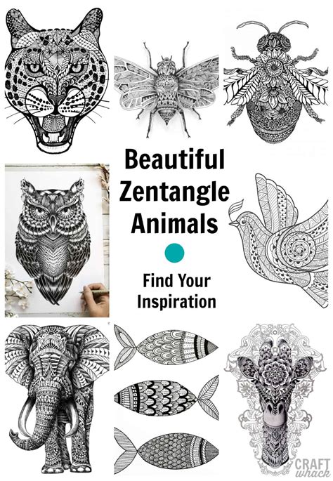 49 Zentangle Animals: Inspiration to Get Started Tangling in 2022