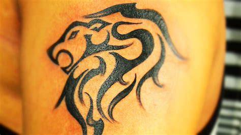 Custom Lion Tattoo Design for Male & Females - Black Poison Tattoos