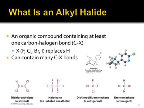 Classification and Nomenclature of Organic Halides