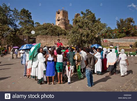 Ethiopian People Celebrating Timkat (The Festival of Epiphany), Gondar, Ethiopia Stock Photo - Alamy