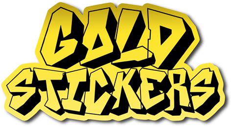 Gold Stickers | Free Shipping | STICKERPROUSA.COM – Sticker Pros