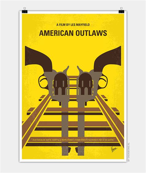 No1300 My American Outlaws minimal movie poster | CHUNGKONG