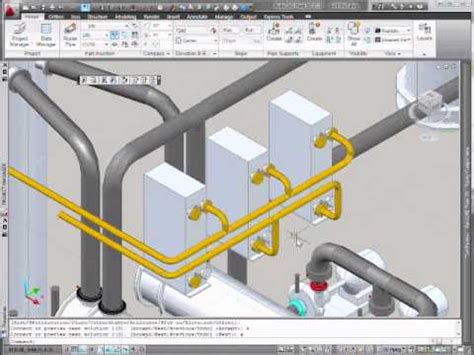 AutoCAD Plant 3D - Manifold Pipe Routing - YouTube