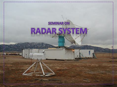 SOLUTION: Radar and Its Application - Studypool