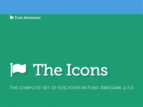 Font Awesome - The Icons: The complete set of 675 icons in Font Awesome ...