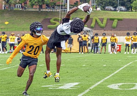 Steelers practice blog: Rookie receivers George Pickens and Calvin ...