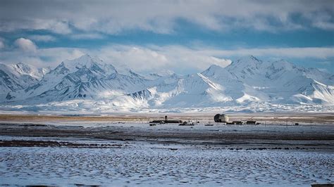 HD wallpaper: kyrgyzstan, mountains, nature, plains, ice, snow, winter ...