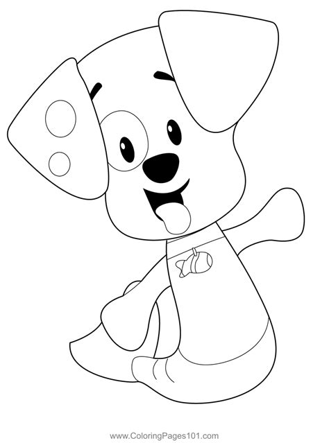 Happy Bubble Puppy Coloring Page for Kids - Free Bubble Guppies ...