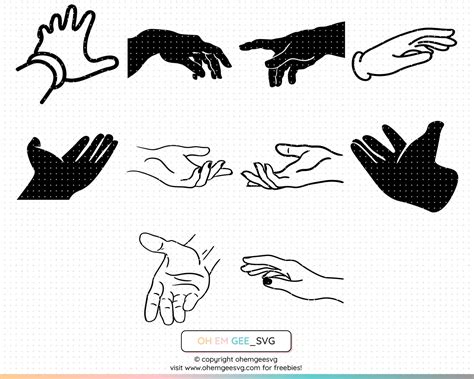 Hand Reaching Out Svg Hand Sign Png Hands Dxf Hands Eps | Etsy