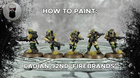 Contrast+ How to Paint: Cadian 92nd Firebrands - YouTube