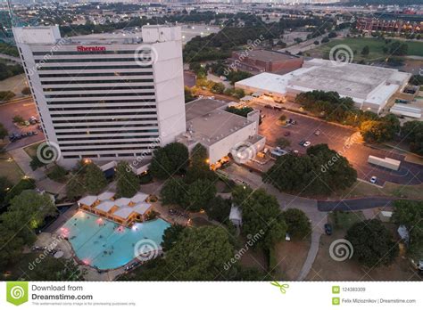 Aerial Image Sheraton Hotel Arlington Texas Editorial Stock Image - Image of aerial, sheraton ...