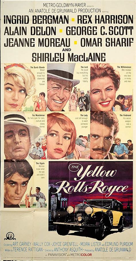 The Yellow Rolls-Royce (1964) movie posters - Fonts In Use