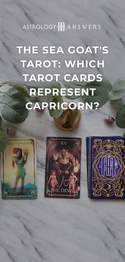 Which Tarot Cards Represent Capricorn? in 2020 | Tarot, Tarot cards, Astrology