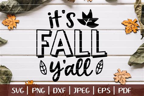 It's Fall Y'all SVG Cut File, Happy Fall Y'all SVG (310293) | SVGs ...