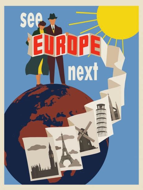 Europe Travel Poster Free Stock Photo - Public Domain Pictures