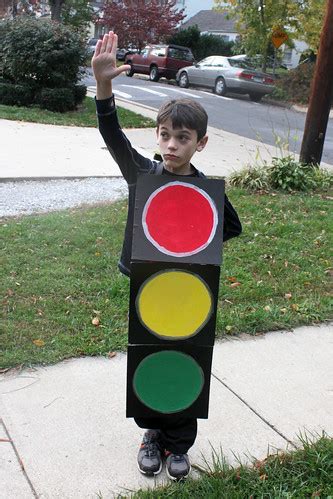 stop light halloween costume | mom finally talked our boy in… | Flickr