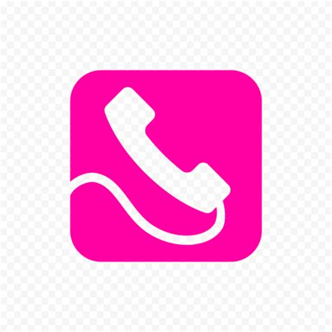 pink phone logo png PNG & clipart images | Citypng