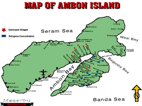 Refugees Concentration & Destroyed Village in Ambon Island