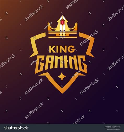 King Logo Design Modern Illustration Concept Stock Vector (Royalty Free ...