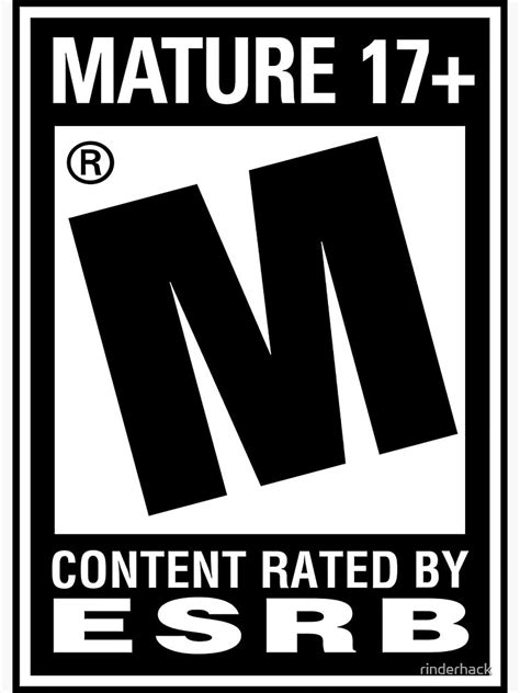 "RATED M (MATURE)" Art Print for Sale by rinderhack | Redbubble