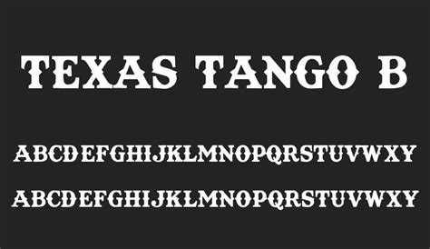 Texas Tango Bold font - Font Tr