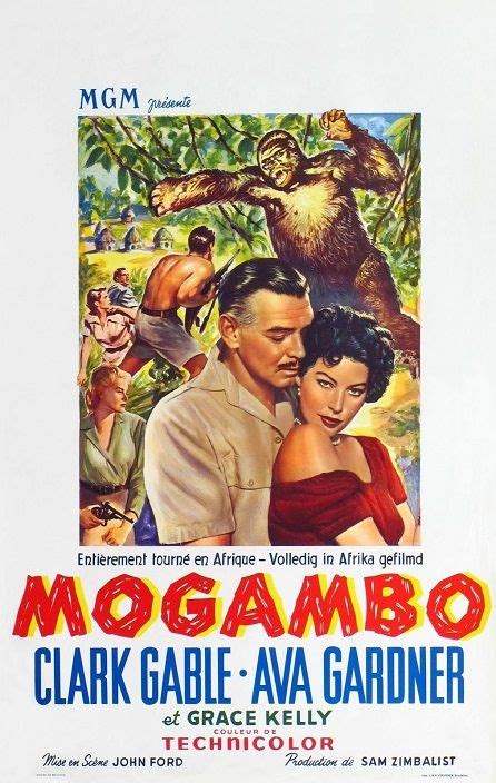 Mogambo (1953) | Movie posters vintage, Classic movie posters, Ava gardner